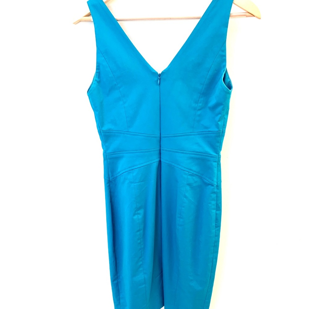 EUC- Turquoise fitted Bebe dress - Picture 3 of 5